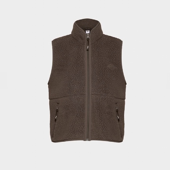Aritzia Polartec Thermal Pro Mockneck Hi-hip Vest Size XL, Rich Mocha Brown - Picture 12 of 12